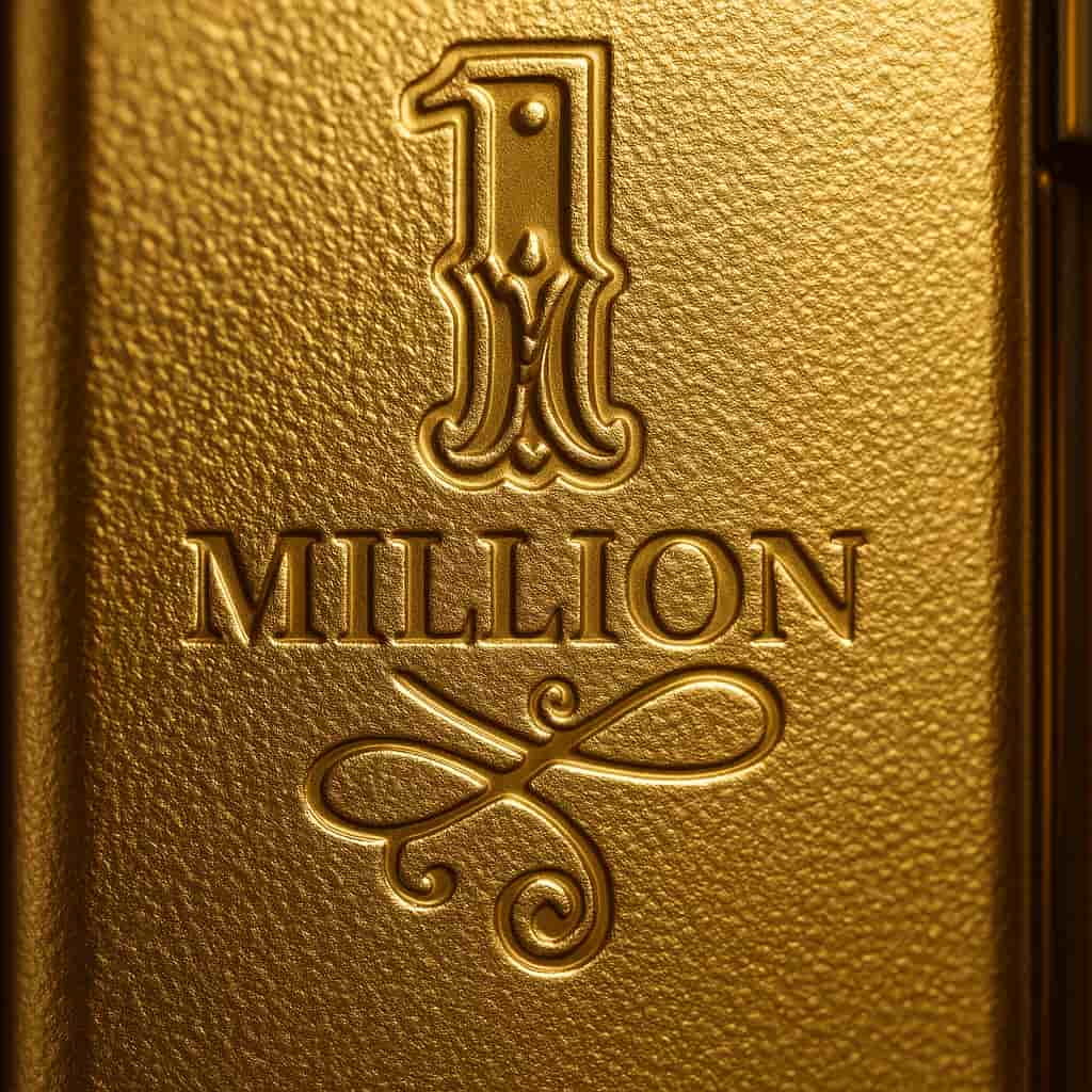 Gold packaging with '1 Million' branding