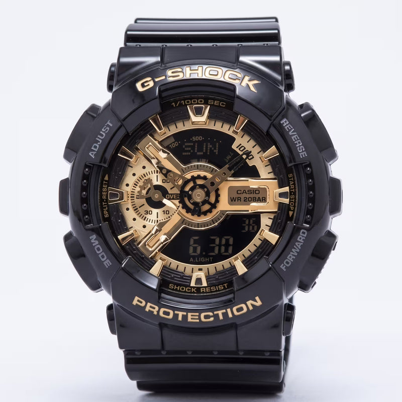 Casio G-Shock GA-110GB-1AER Black & Gold Watch | UK Checked