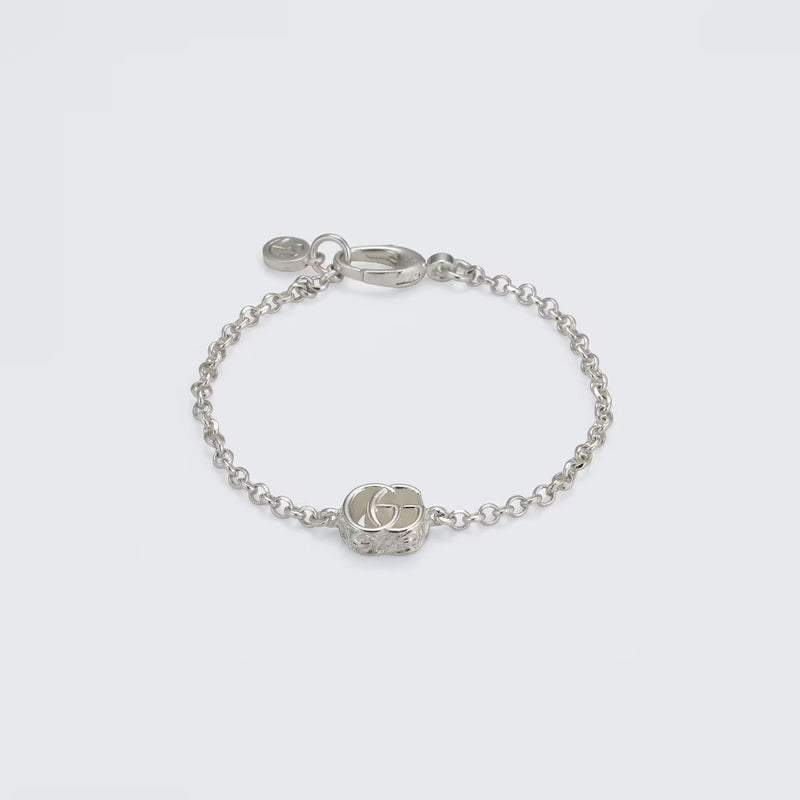 Gucci Interlocking G Sterling Silver Bracelet | UK Checked