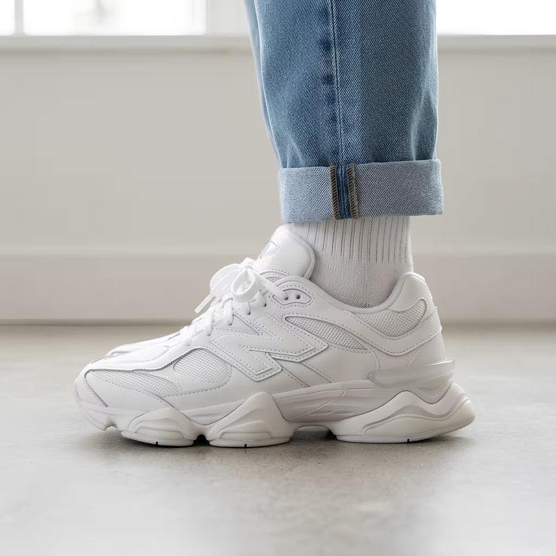 Verified New Balance 9060 Triple White U9060NRJ Heren Sneakers Volledig Wit inspection