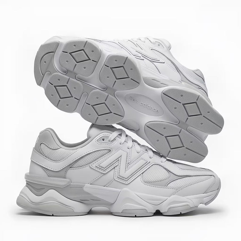 Verified New Balance 9060 Triple White U9060NRJ Heren Sneakers Volledig Wit inspection