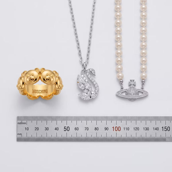 EXHIBIT: Moschino Ring, Swarovski Pendant & Vivienne Westwood Choker Size & Care Guide