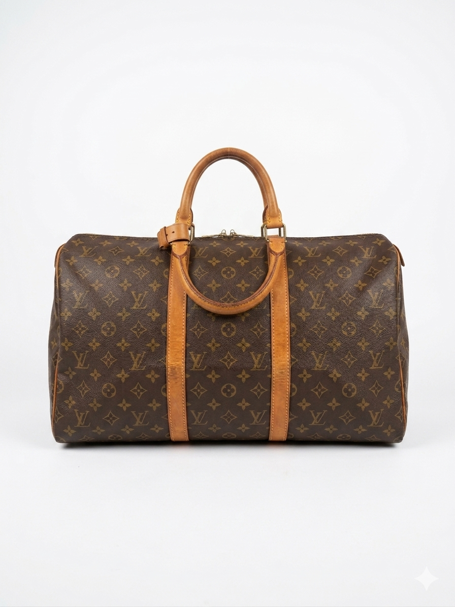 Louis Vuitton Keepall 45 Monogram Vintage Duffel Bag Travel Holdall