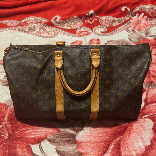 Louis Vuitton Keepall 45 Monogram Vintage Duffel Bag Travel Holdall