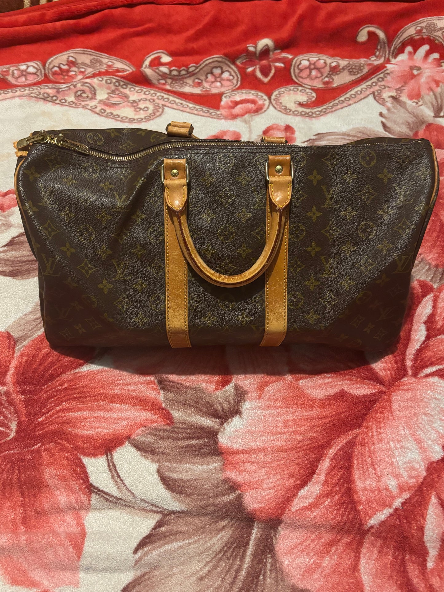 Louis Vuitton Keepall 45 Monogram Vintage Duffel Bag Travel Holdall