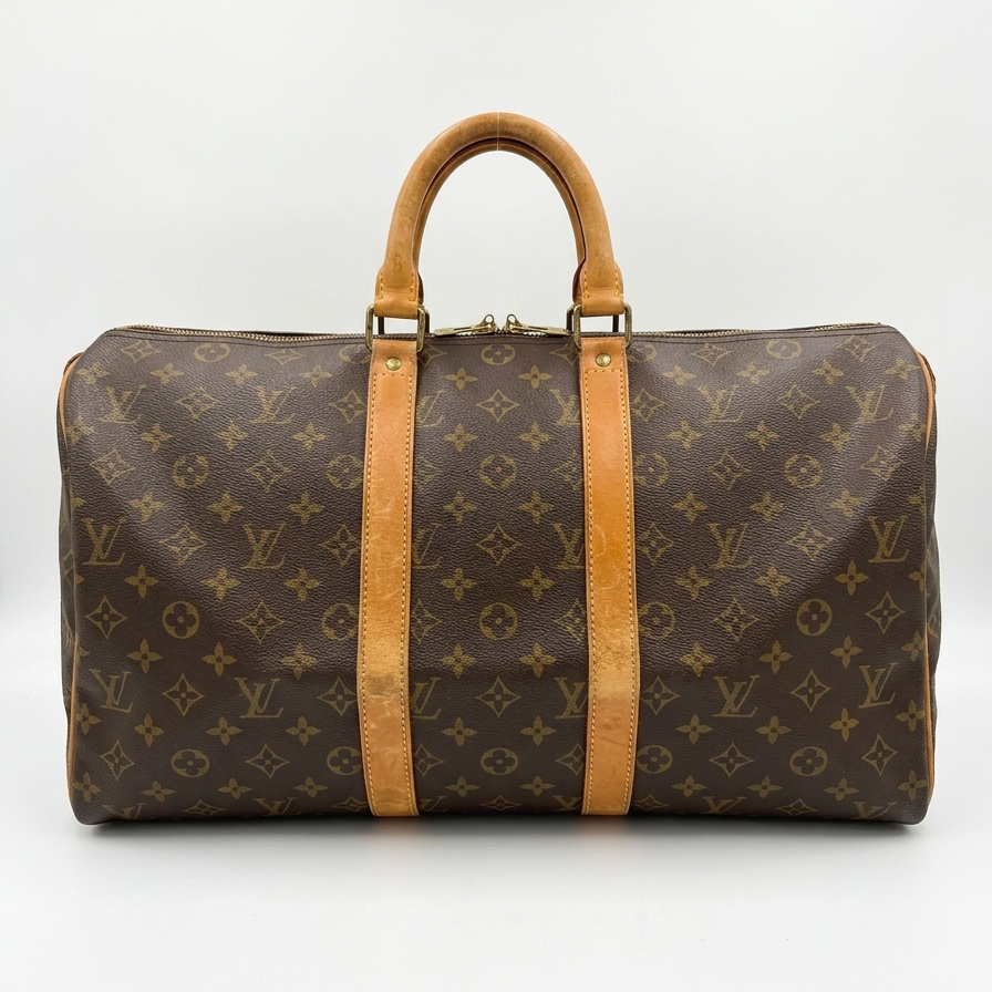 Louis Vuitton Keepall 45 Monogram Vintage Duffel Bag Travel Holdall