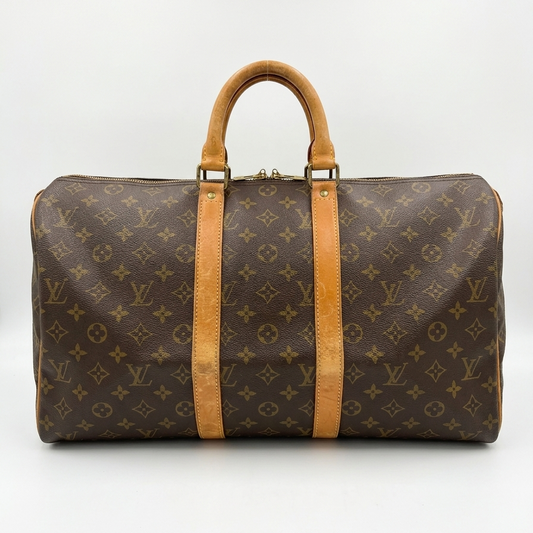Louis Vuitton Keepall 45 Monogram Vintage Duffel Bag Travel Holdall