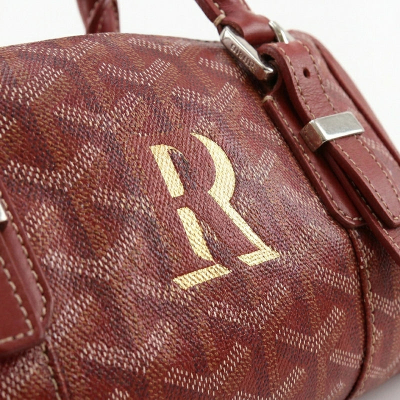 Verified Goyard Rood Goyardine Coated Canvas Boston Weekendtas 50cm inspection