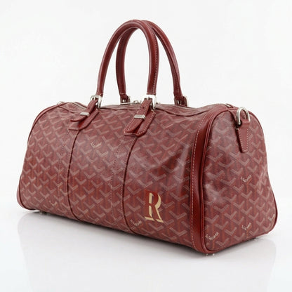 Goyard Red Goyardine Coated Canvas Boston Duffle Bag 50cm