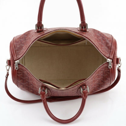 Goyard Red Goyardine Coated Canvas Boston Duffle Bag 50cm