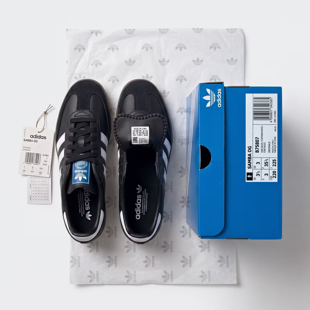 adidas Samba OG Core Black Cloud White Gum