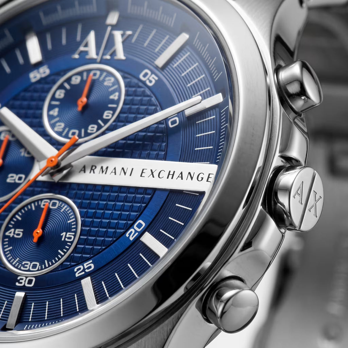 Montre habillée Armani Exchange AX2155 Argent et bleu