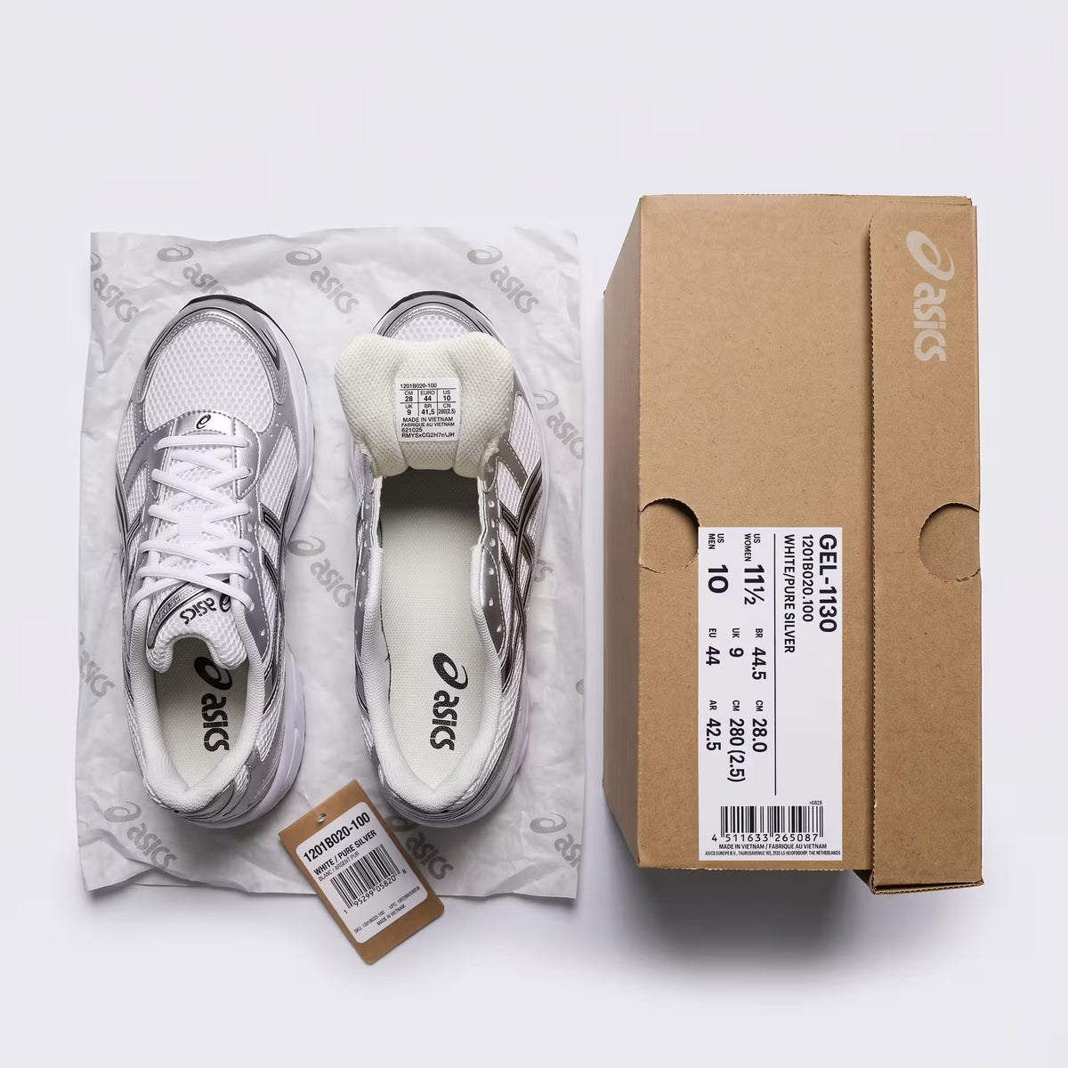 ASICS GEL-1130 White Pure Silver