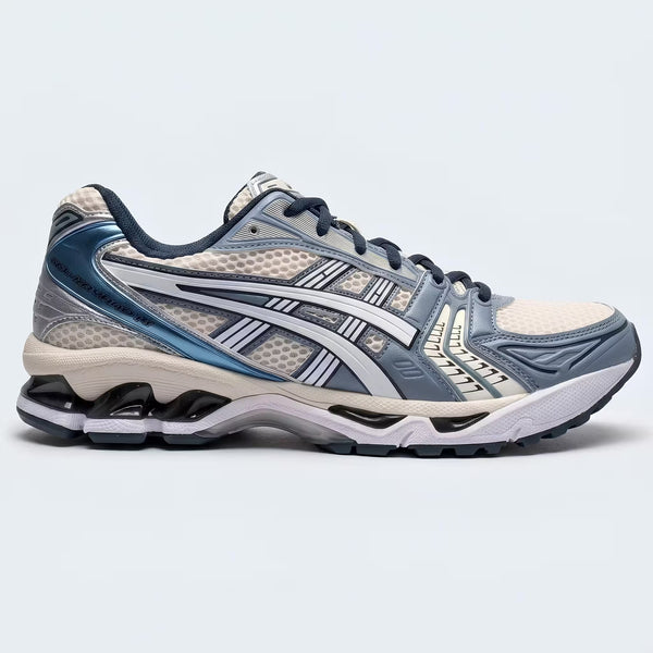 ASICS GEL-KAYANO 14 Cream Raw Indigo | UK Checked