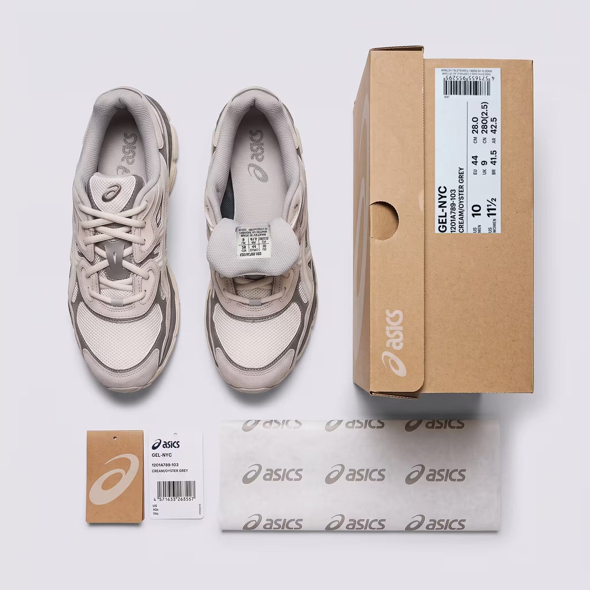 ASICS GEL-NYC Cream Oyster Grey 1201A789.103