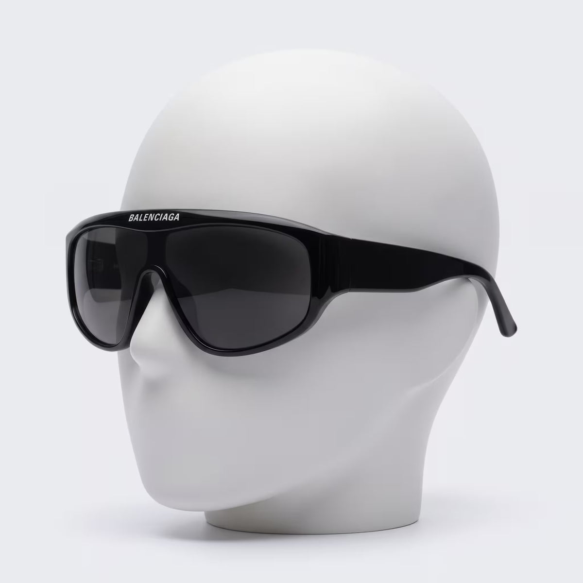 نظارات شمسية قناع Balenciaga BB0003S Shield Mask سوداء