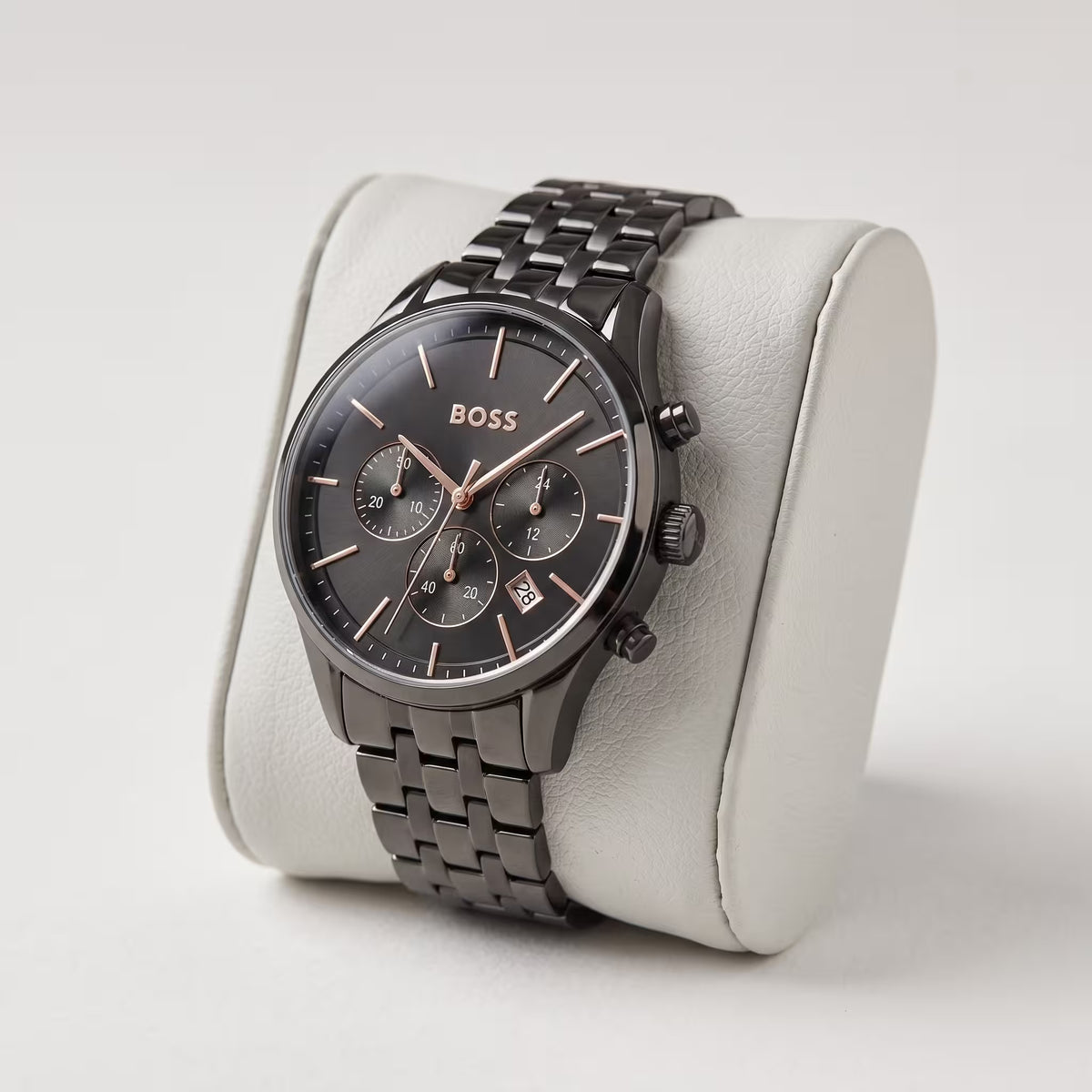 Montre chronographe BOSS Avery Noir et or