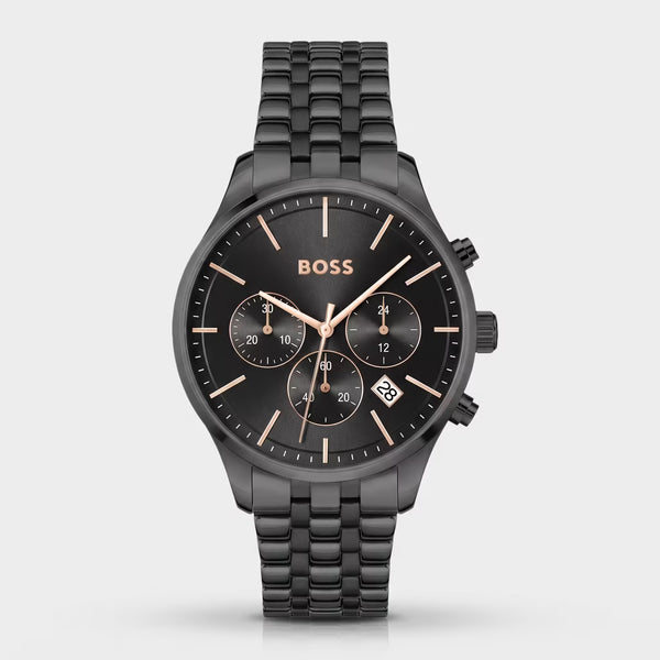 BOSS Avery Chronograph Schwarz Gold