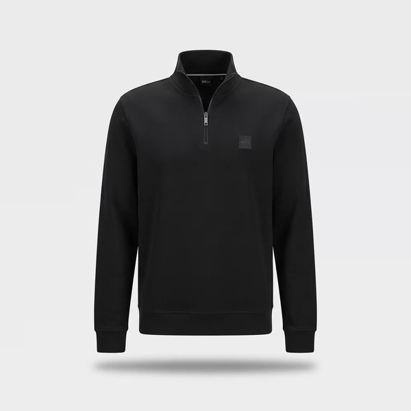 Moletom BOSS Zetrust com Gola de Zíper Preto