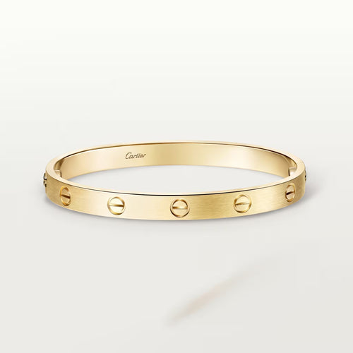 Pulseira Cartier Love Ouro Amarelo Escovado