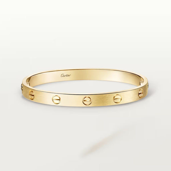 Cartier Love Bracelet Brushed Yellow Gold