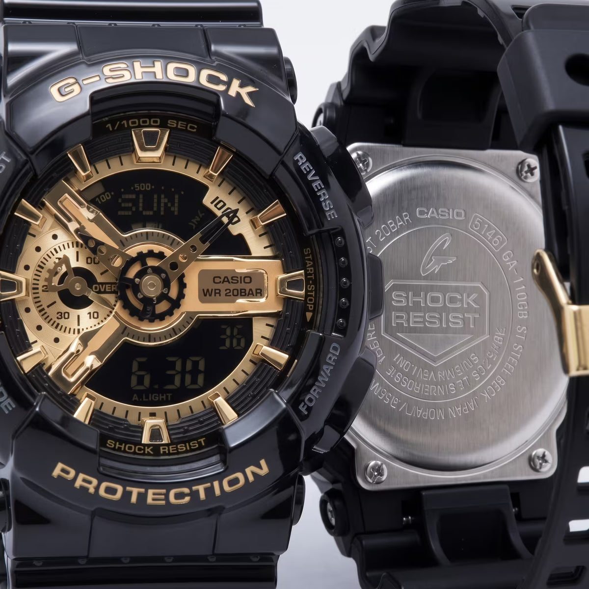 ساعة Casio G-Shock GA-110GB-1AER أسود وذهبي