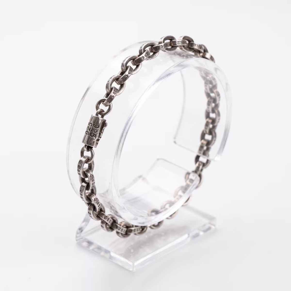 Chrome Hearts Paper Chain Bracelet Silver