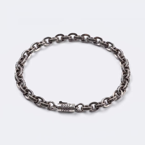 Chrome Hearts Paper Chain Bracelet Silver