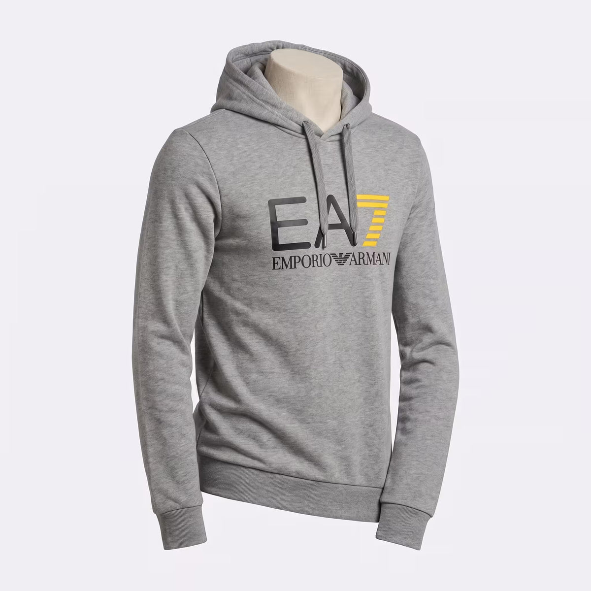 EA7 Core Identity Big Logo Slim Hoodie Grey