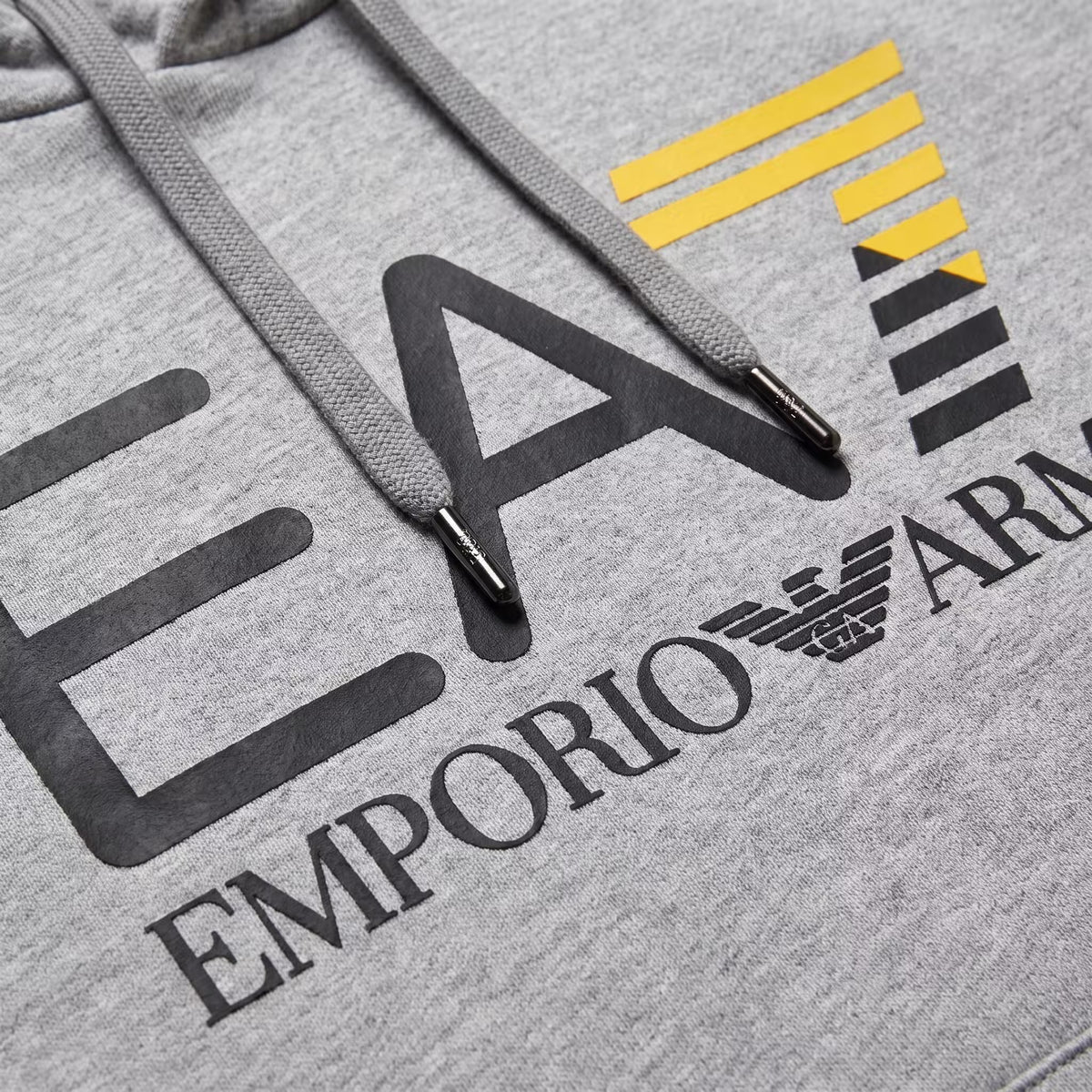 EA7 Core Identity Big Logo Slim Hoodie Grey