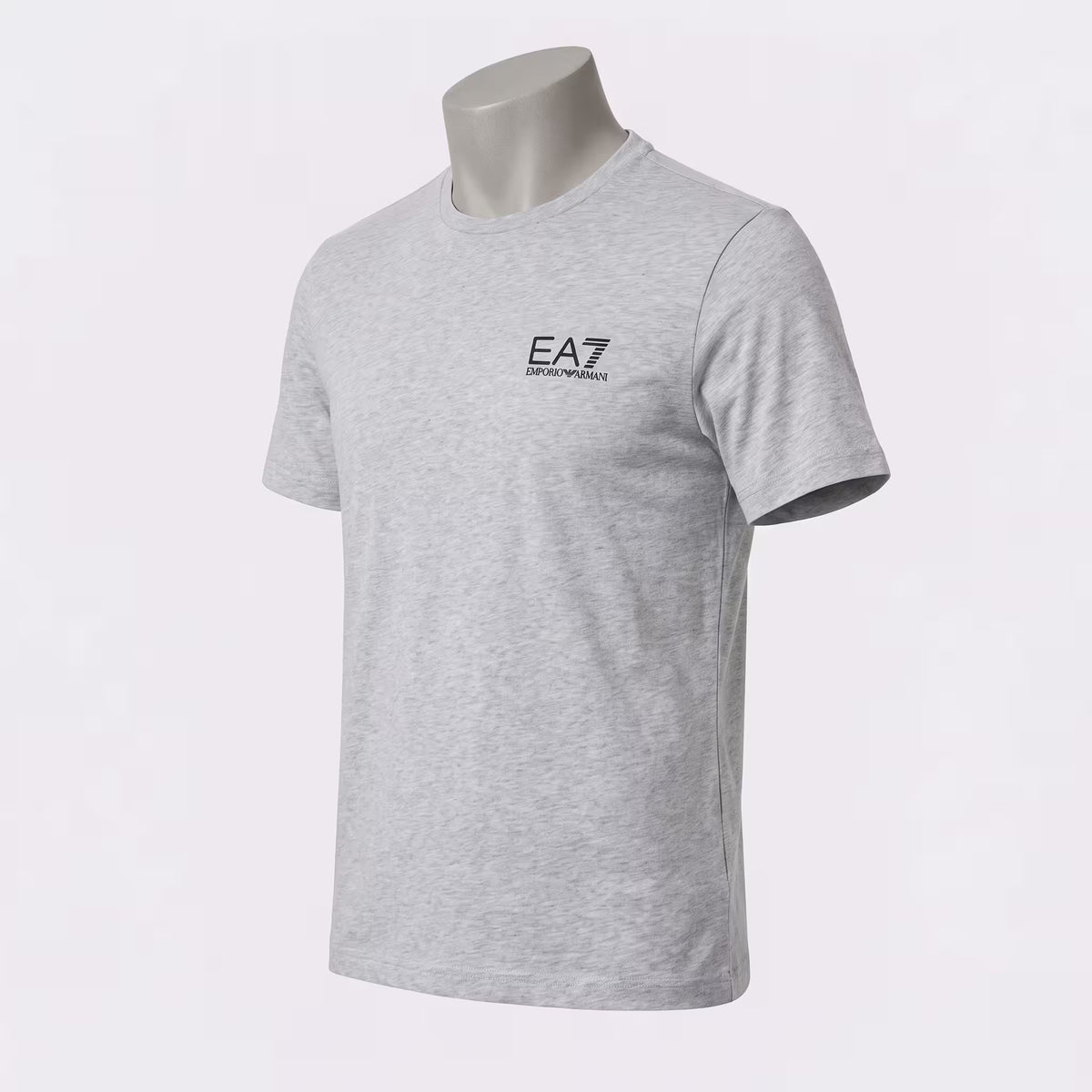 EA7 Pima Cotton Crew Neck T-Shirt Grey