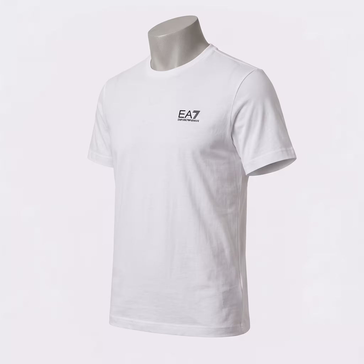 EA7 Pima Cotton Crew Neck T-Shirt White