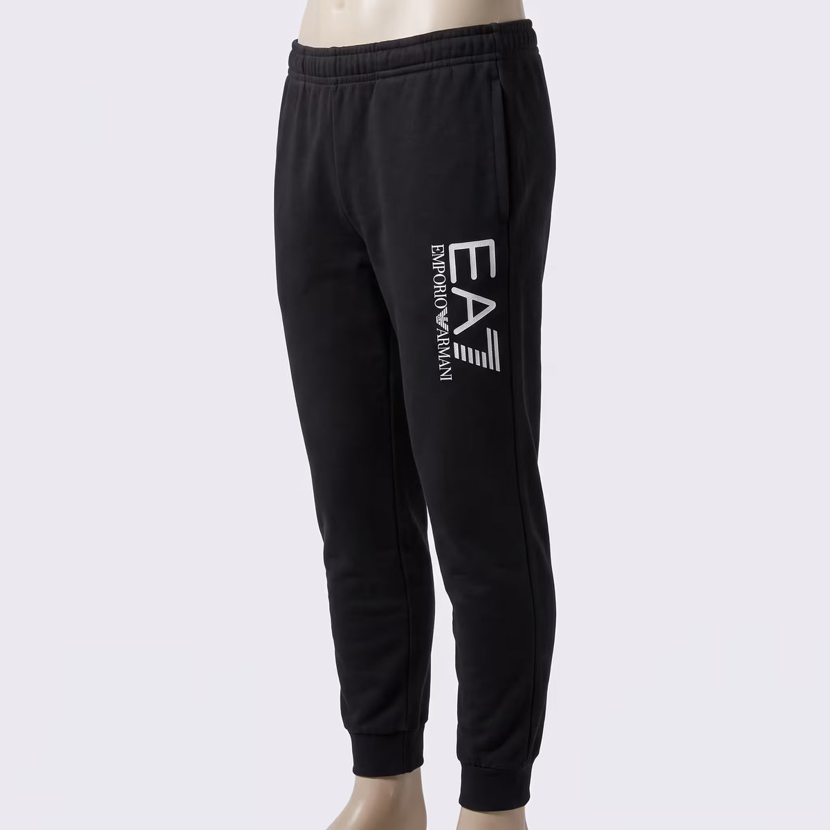 EA7 Train Core Big Logo Tapered Sweatpants Black