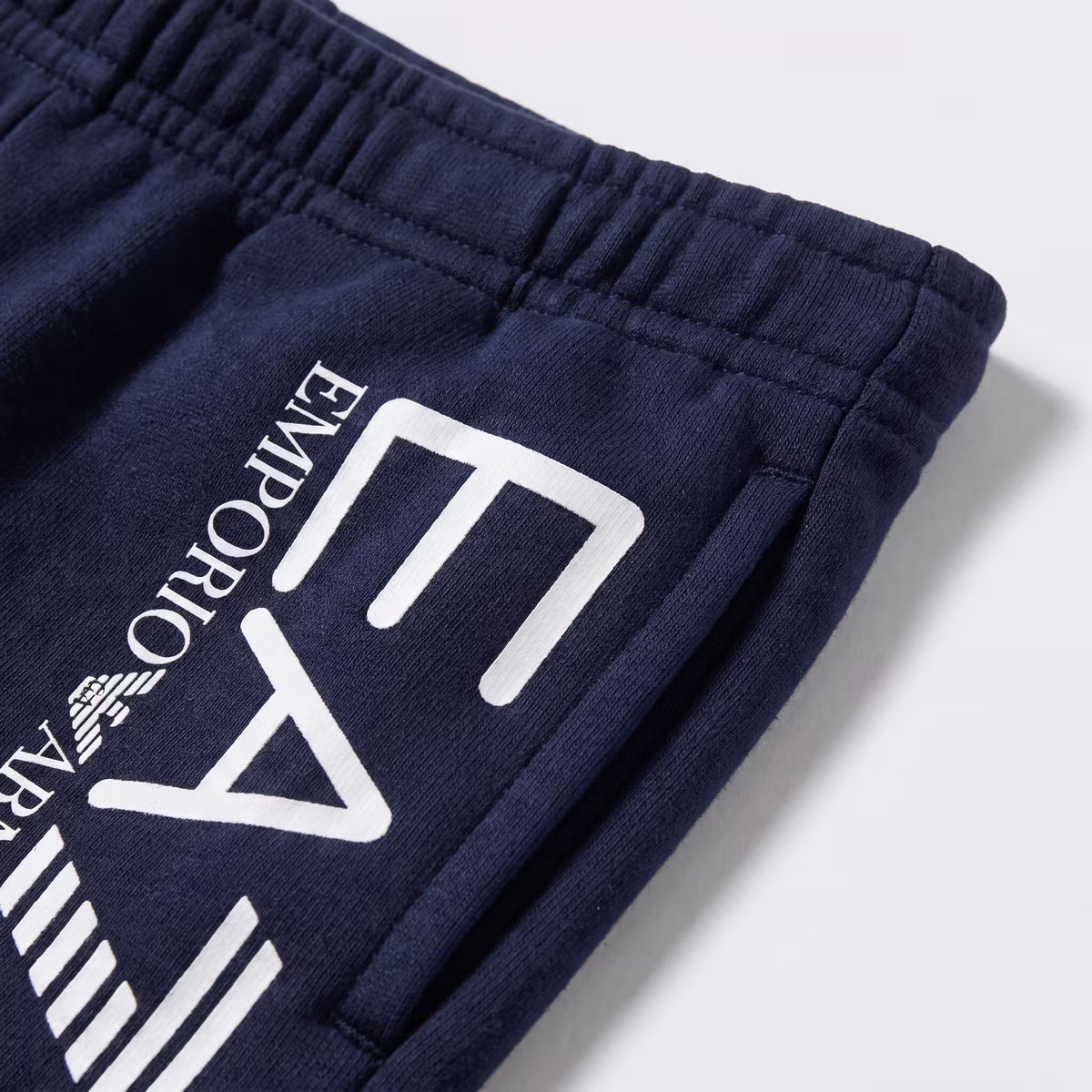 EA7 Train Core Big Logo Tapered Sweatpants Navy Blue