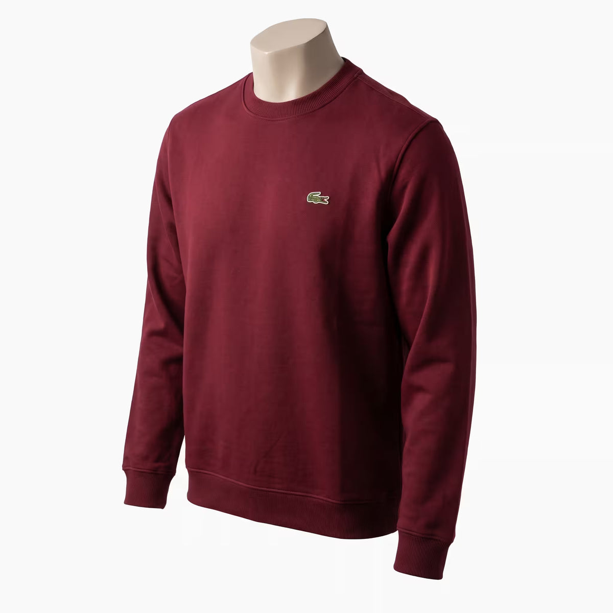 Felpa Girocollo Uomo in Pile Lacoste Blu Notte Cotone Taglio Classico