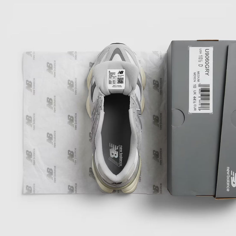 Verified NEW BALANCE U9060GRY Rain Cloud Grey | 欧州検証済み | 第01ロット inspection