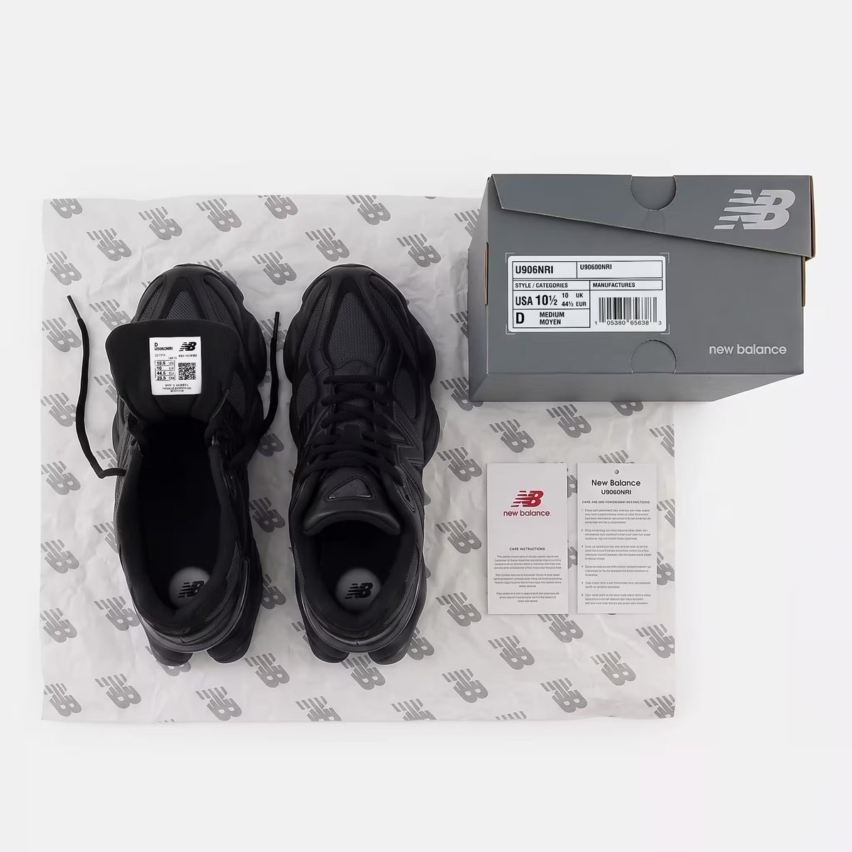 New Balance 9060 Triple Black U9060NRI