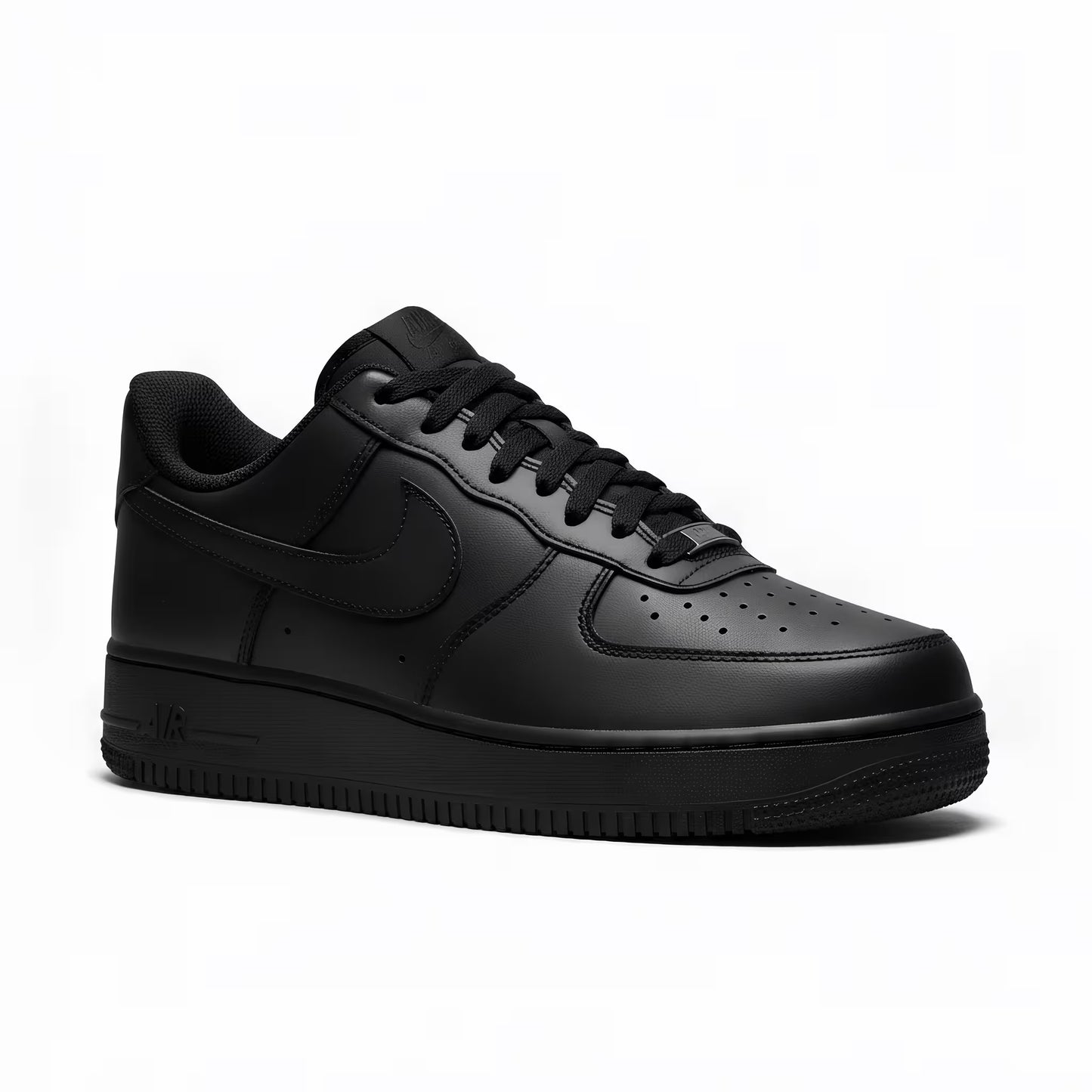 Nike Air Force 1 Black sneaker on a white background