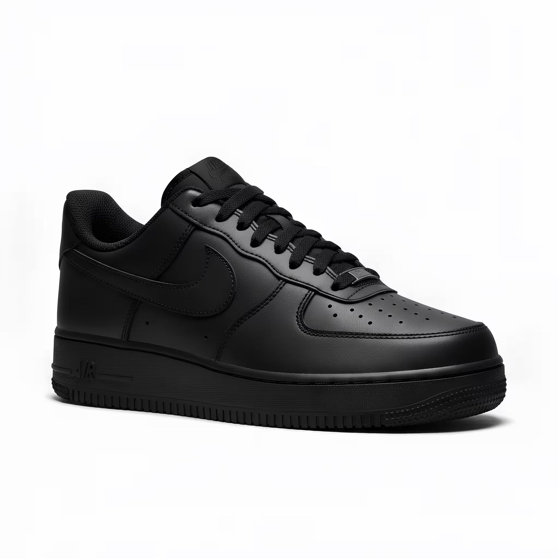 Nike Air Force 1 Black sneaker on a white background