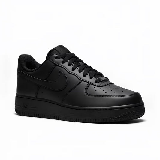 Nike Air Force 1 Black sneaker on a white background