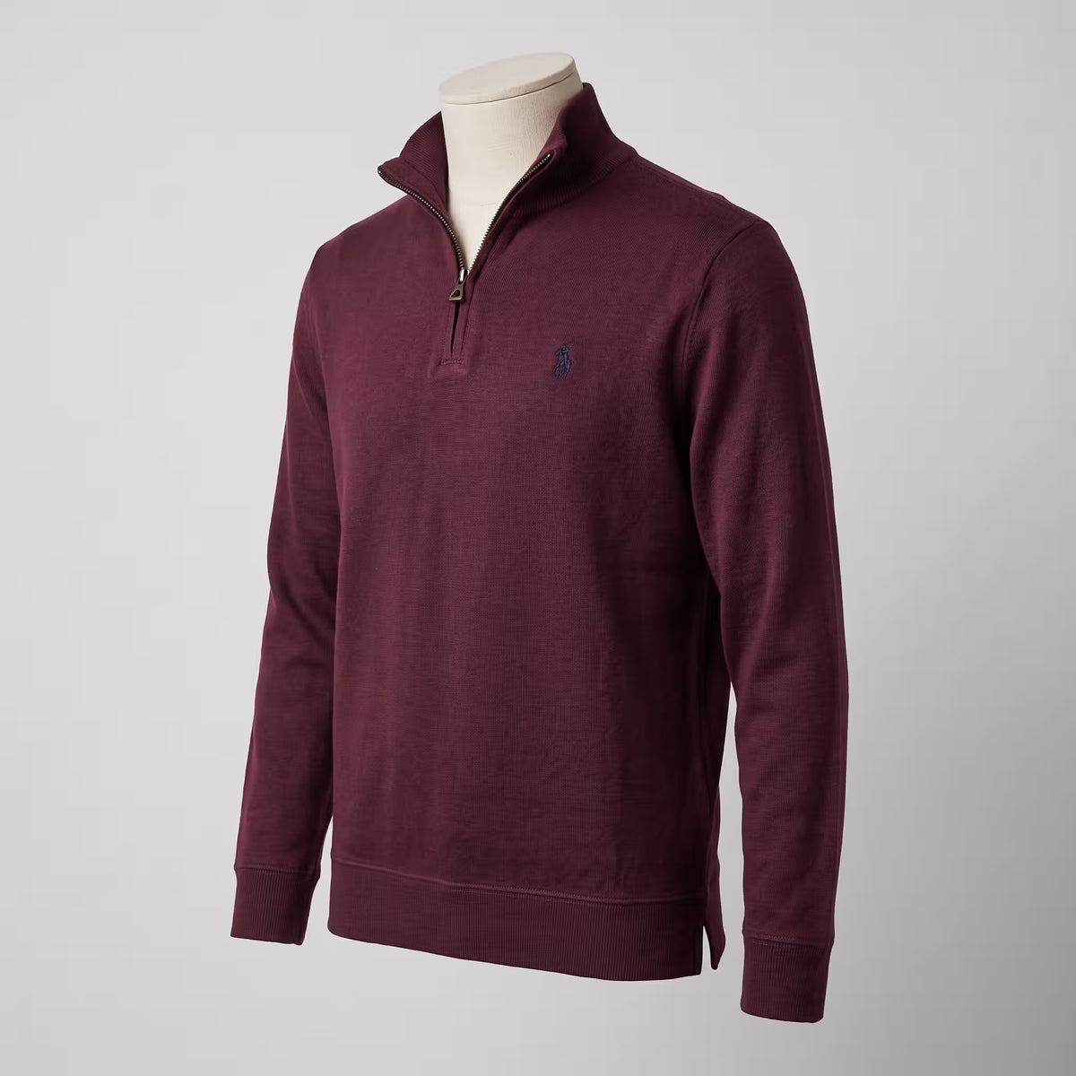 Polo Ralph Lauren Estate-Rib Quarter-Zip Pullover Burgundy