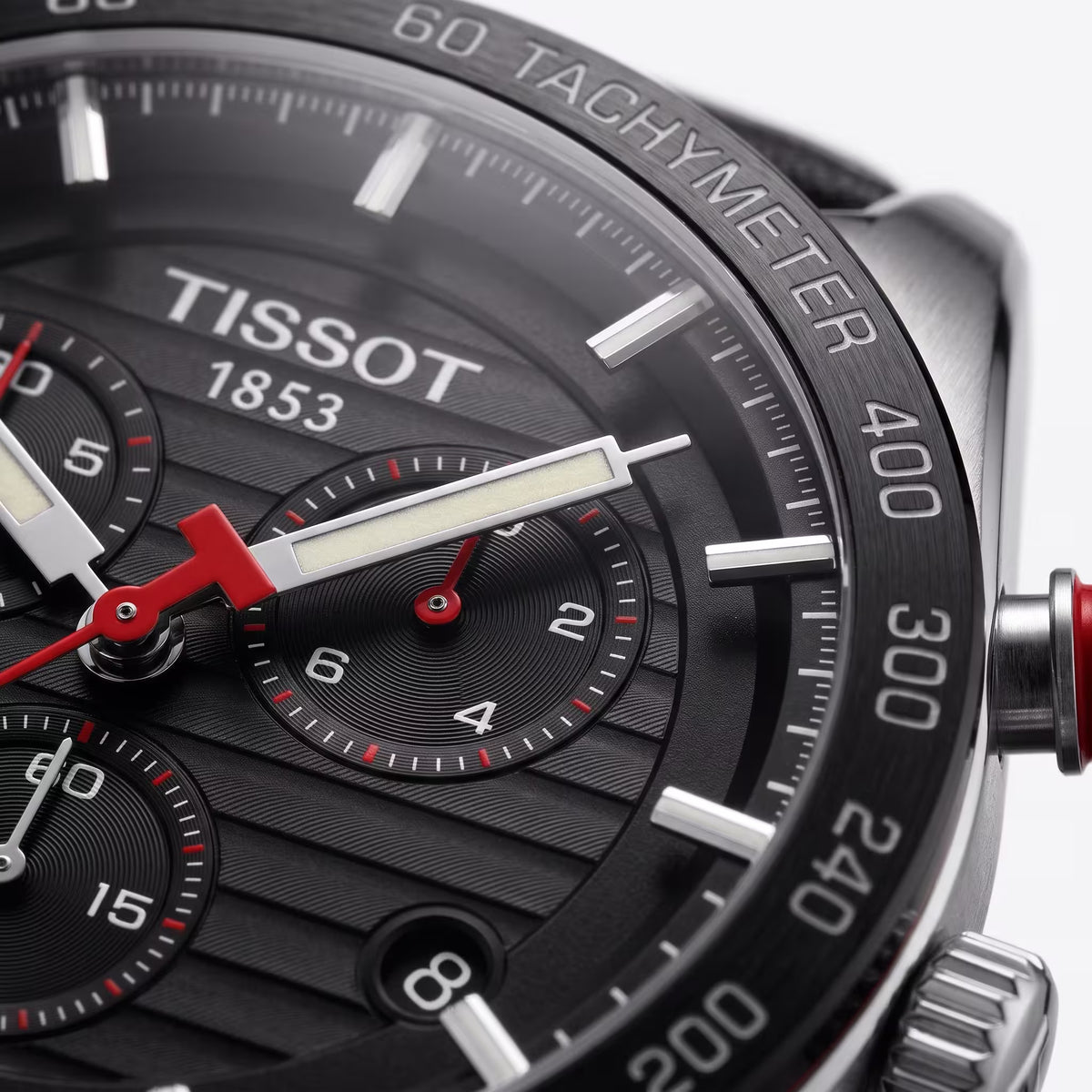 Montre chronographe Tissot PRS 516 Céramique noire et cuir