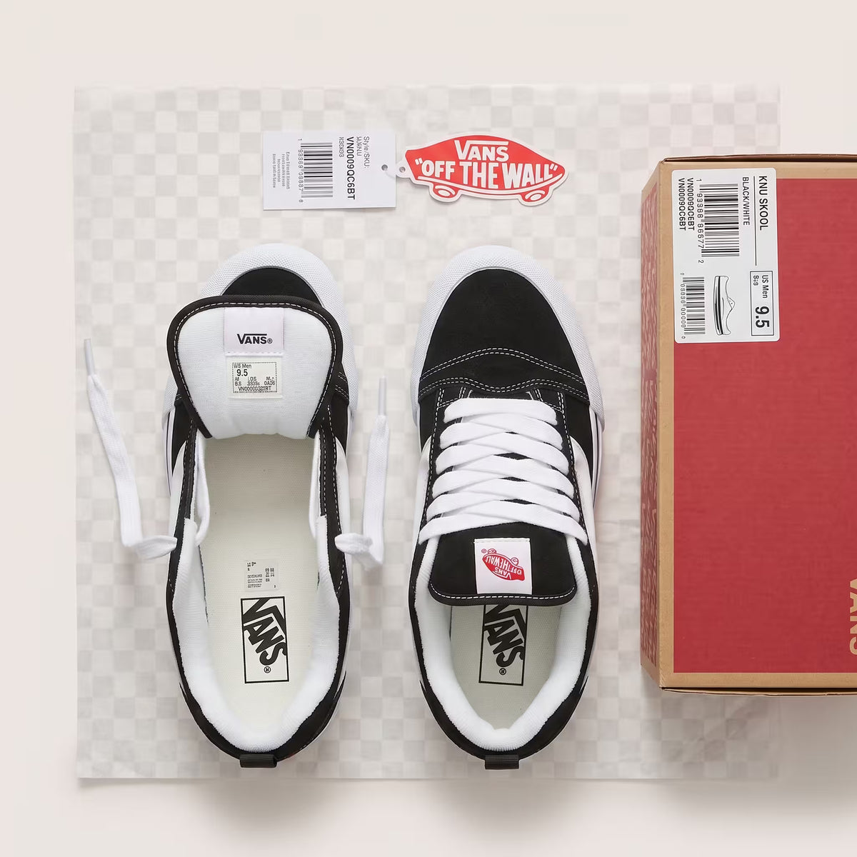 Vans Knu Skool Black White